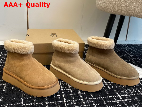 UGG Classic Mini Zipper Boot in Tomatillo Sheepskin Replica