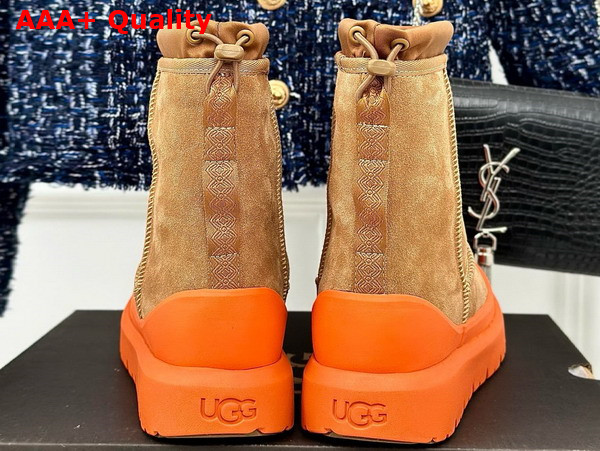 UGG Neumel Weather Hybrid Boot in Chestnut Suede with Orange Sole Replica