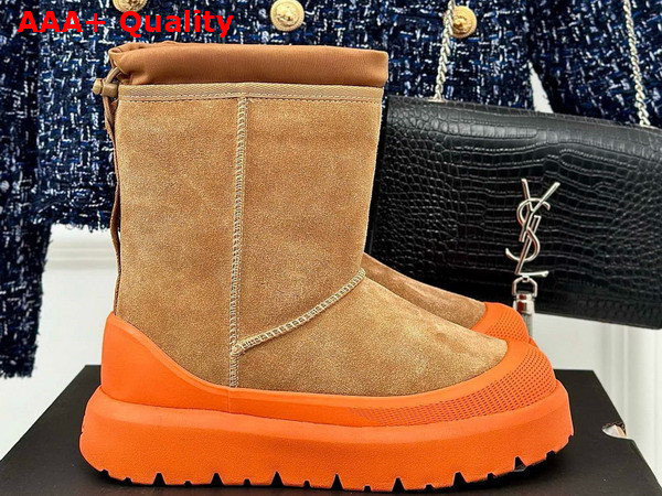 UGG Neumel Weather Hybrid Boot in Chestnut Suede with Orange Sole Replica