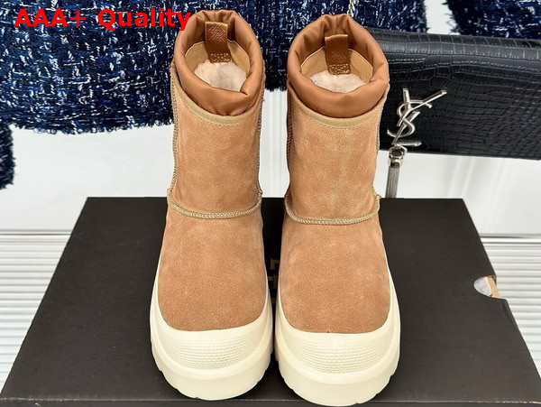 UGG Neumel Weather Hybrid Boot in Chestnut Suede with White Sole Replica