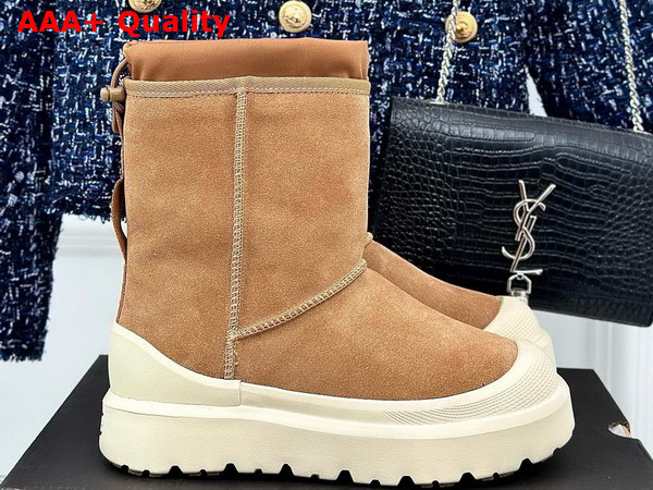 UGG Neumel Weather Hybrid Boot in Chestnut Suede with White Sole Replica