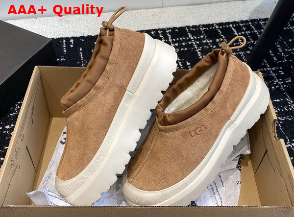 UGG Tasman Weather Hybrid in Chestnut and White Cap Replica