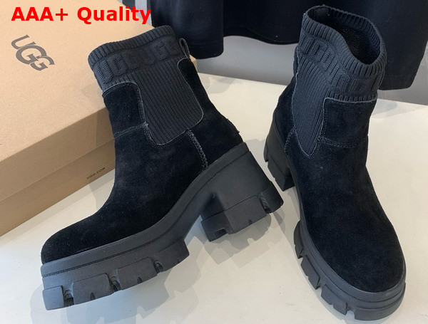 UGG Womens Brooklyn Chelsea Boot in Black Replica