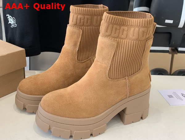 UGG Womens Brooklyn Chelsea Boot in Mustard Seed Replica