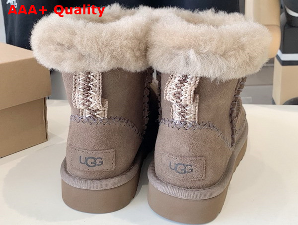 UGG Womens Classic Mini Alpine Boot in Hickory Replica