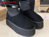 UGG Womens Classic Mini Dipper Boot in Black Replica