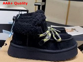 UGG Womens Funkarra Cabin Cuff Black Suede Replica