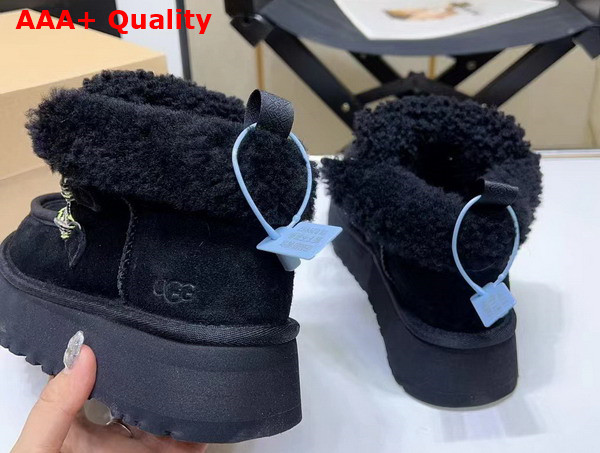 UGG Womens Funkarra Cabin Cuff Black Suede Replica