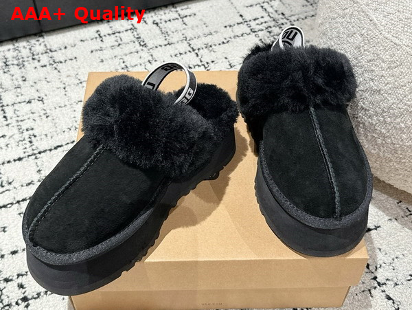 UGG Womens Funkette Slipper in Black Replica