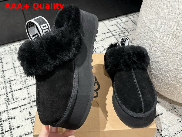 UGG Womens Funkette Slipper in Black Replica