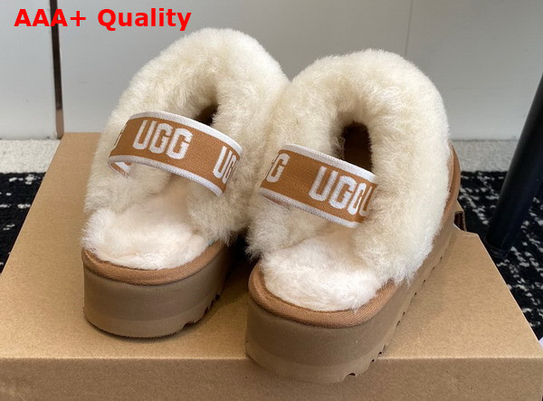 UGG Womens Funkette Slipper in Chestnut Suede Replica