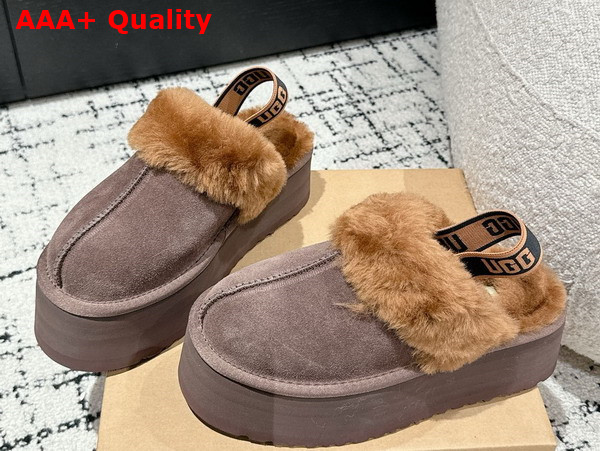 UGG Womens Funkette Slipper in Hickory Replica