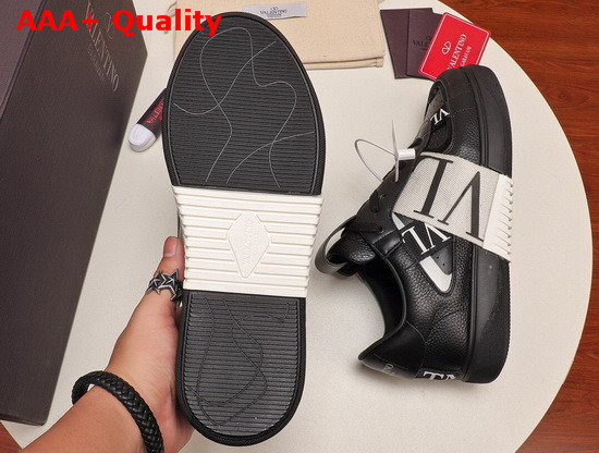 Valentino Calfskin VL7N Sneaker with Bands Black and White Replica