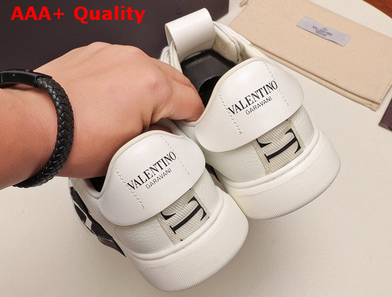 Valentino Calfskin VL7N Sneaker with Bands White and Black Replica