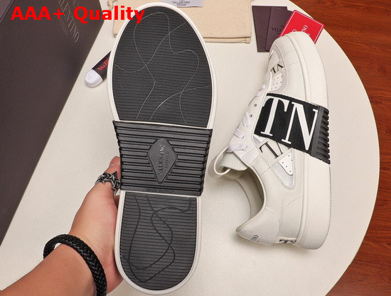 Valentino Calfskin VL7N Sneaker with Bands White and Black Replica