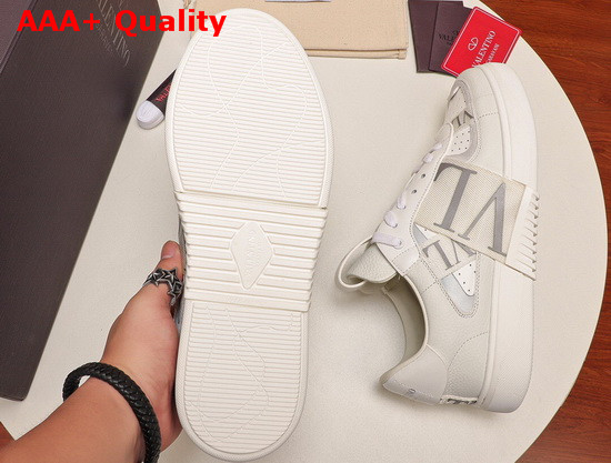 Valentino Calfskin VL7N Sneaker with Bands White and Ice Replica