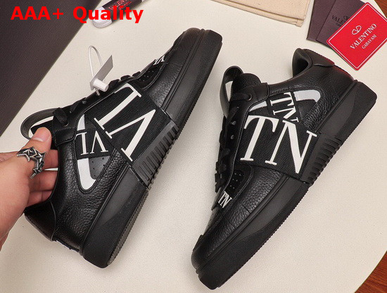 Valentino Calfskin VL7N Sneaker with Bands in Black Replica