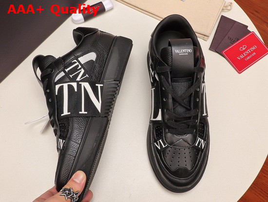 Valentino Calfskin VL7N Sneaker with Bands in Black Replica