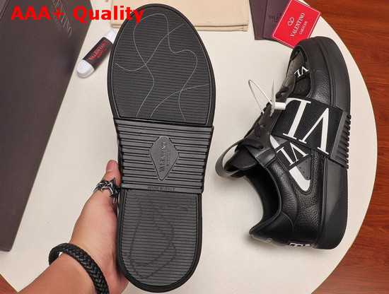 Valentino Calfskin VL7N Sneaker with Bands in Black Replica