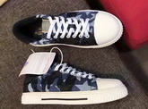 Valentino Camustars Sneaker in Dark Blue Camustars Nylon For Sale