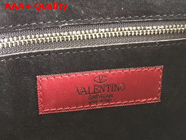 Valentino Demilune Shoulder Bag in Black Grain Calfskin Leather Replica