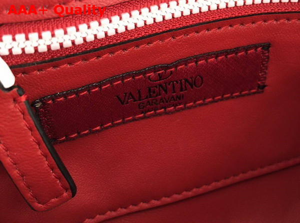 Valentino Free Rockstud Spike Belt Bag in Red Soft Lambskin Leather Replica