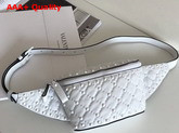 Valentino Free Rockstud Spike Belt Bag in White Soft Lambskin Leather Replica