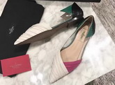 Valentino Garavani Ballerina in Multicolor Draped Goatskin Leather For Sale