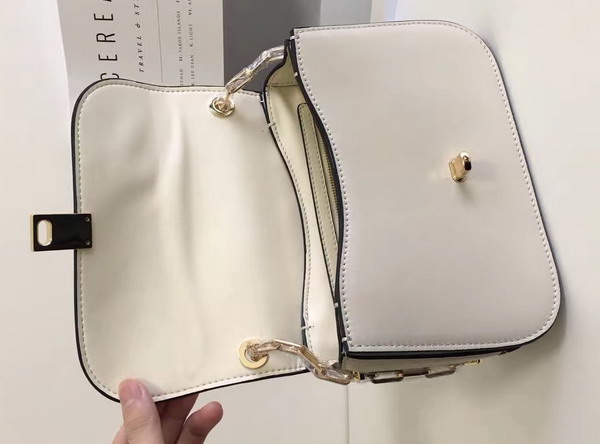 Valentino Garavani Chain Cross Body Bag in Beige Calfskin For Sale