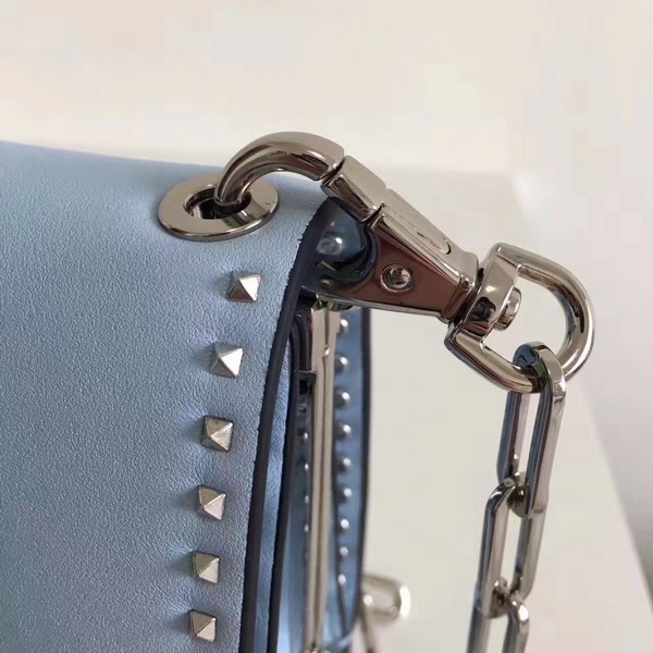 Valentino Garavani Chain Cross Body Bag in Calfskin Slate For Sale