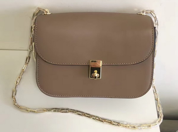 Valentino Garavani Chain Cross Body Bag in Khaki Calfskin For Sale