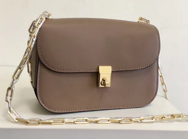 Valentino Garavani Chain Cross Body Bag in Khaki Calfskin For Sale