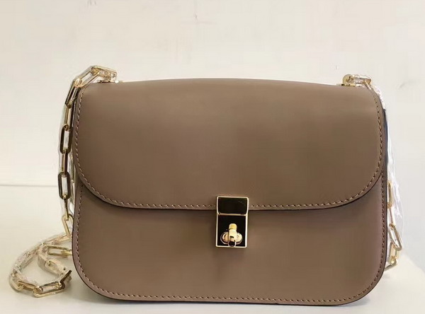 Valentino Garavani Chain Cross Body Bag in Khaki Calfskin For Sale