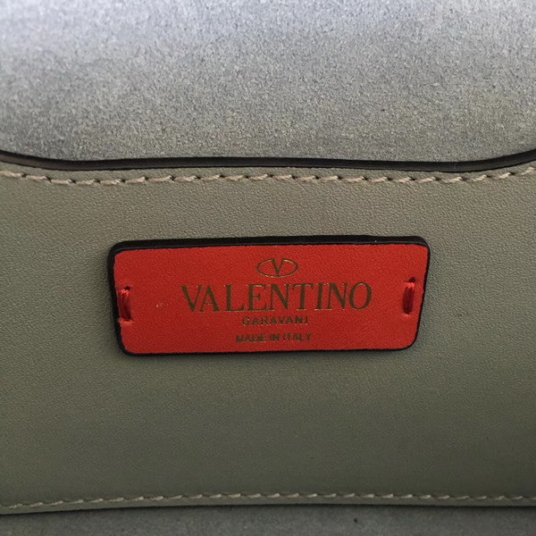 Valentino Garavani Demilune Clutch in Light Blue Soft Full Grain Calfskin Leather with a Natural Hand and Shiny Finishing For Sale