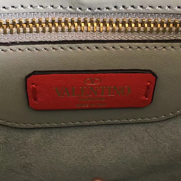 Valentino Garavani Demilune Double Handle Bag in Light Blue Calfskin Leather For Sale