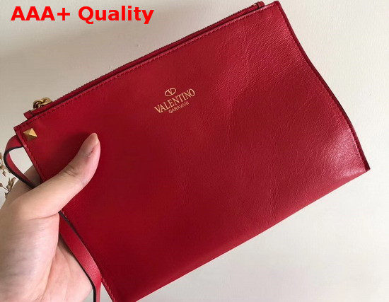 Valentino Garavani Escape Grainy Calfskin Hobo Bag in Red Replica