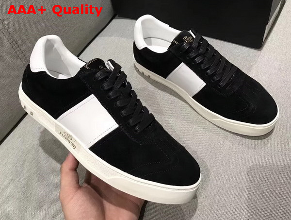 Valentino Garavani Flycrew Sneaker in Black Suede Replica