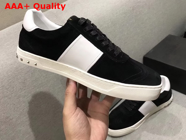 Valentino Garavani Flycrew Sneaker in Black Suede Replica