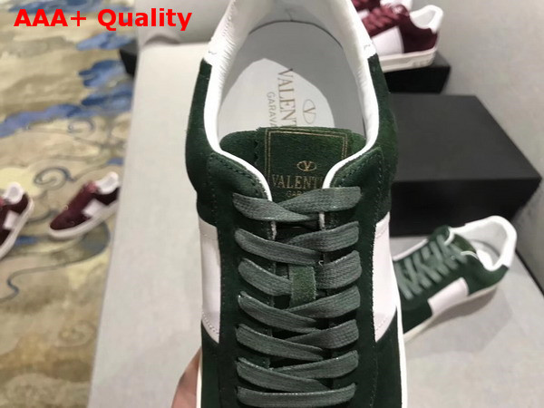 Valentino Garavani Flycrew Sneaker in Dark Green Suede Replica