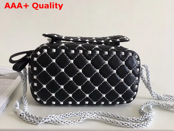 Valentino Garavani Free Rockstud Spike Camera Bag in Black Soft Lambskin Leather Replica