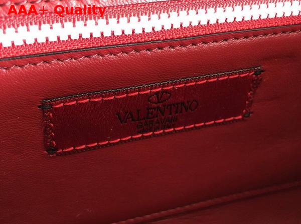 Valentino Garavani Free Rockstud Spike Chain Bag in Red Soft Lambskin Leather Replica