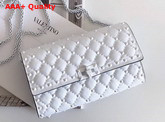 Valentino Garavani Free Rockstud Spike Chain Bag in White Soft Lambskin Leather Replica