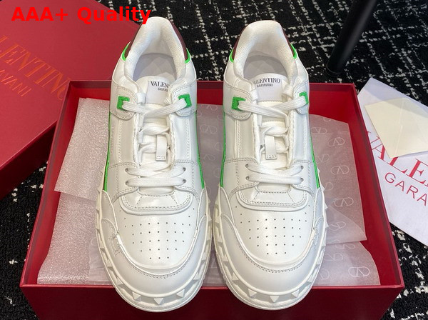 Valentino Garavani Freedots Low Top Sneaker in White Calfskin Replica