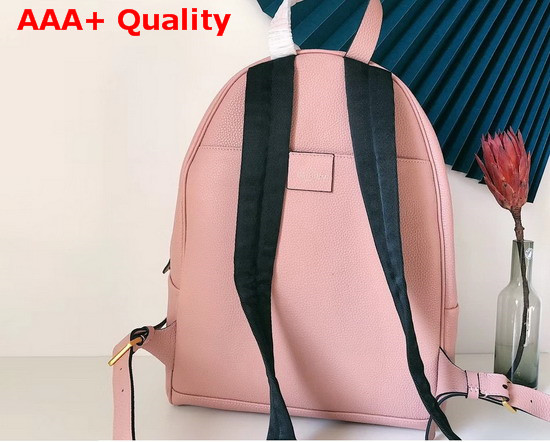 Valentino Garavani Leather Vsling Backpack with Front Pocket Pink Soft Grainy Calfskin Replica