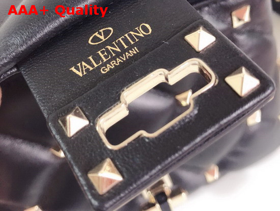 Valentino Garavani Mini Candystud Crossbody Bag in Black Lambskin Replica