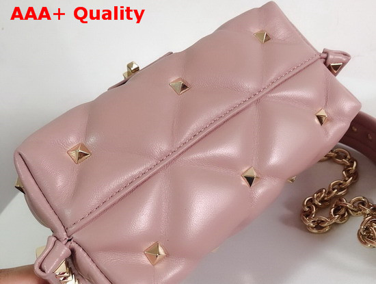 Valentino Garavani Mini Candystud Crossbody Bag in Pink Lambskin Replica