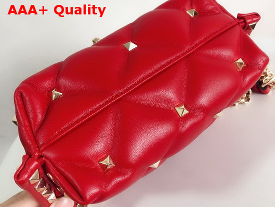 Valentino Garavani Mini Candystud Crossbody Bag in Red Lambskin Replica