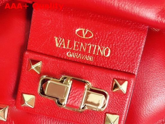 Valentino Garavani Mini Candystud Crossbody Bag in Red Lambskin Replica