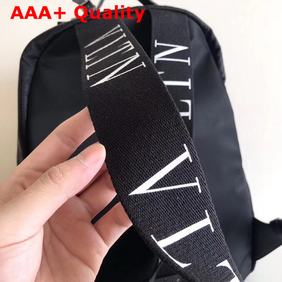 Valentino Garavani Nylon Backpack in Black Replica