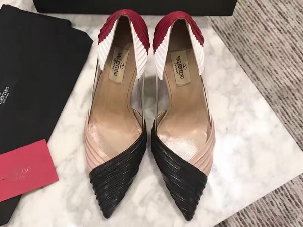 Valentino Garavani Pump in Multicolor Draped Goatskin Leather For Sale